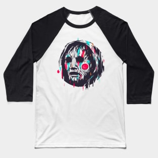 Creppy mask face Baseball T-Shirt